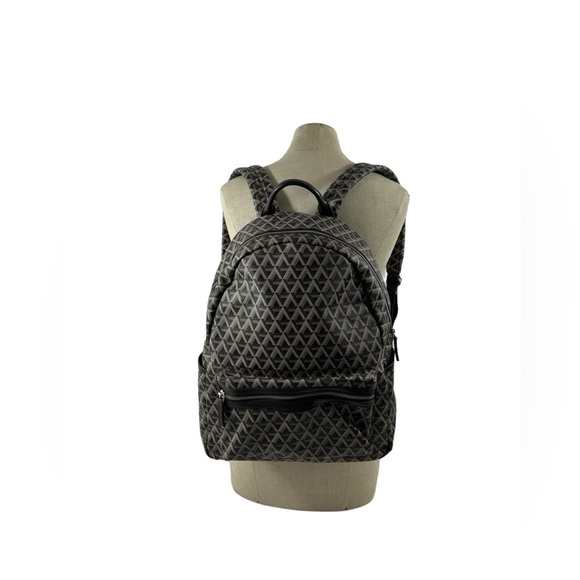 Genuine LANCASTER Paris signature backpack rucksack canvas pvc  work school - Picture 3 of 15